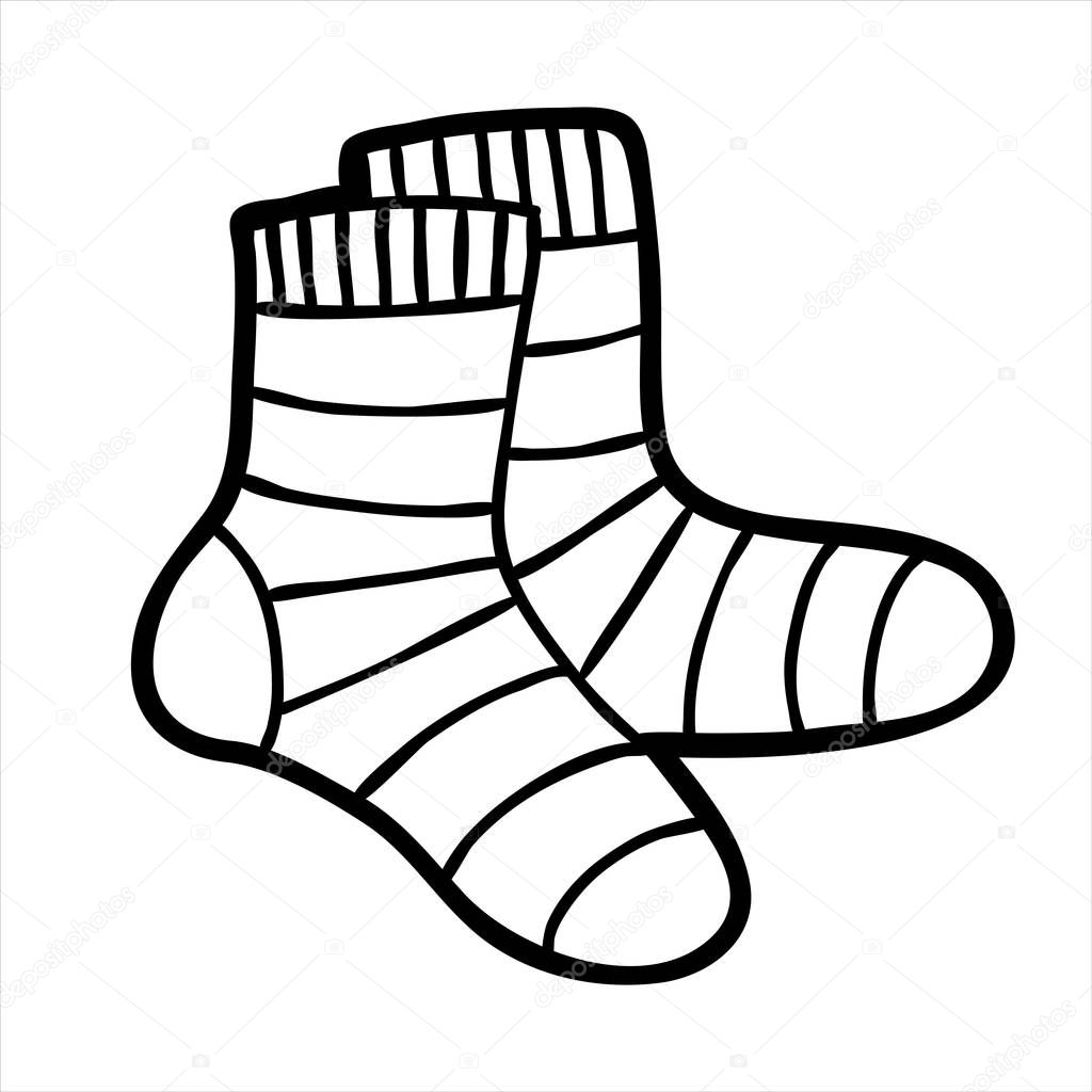 Coloring book, Socks — Stock Vector © ksenya_savva #290919812