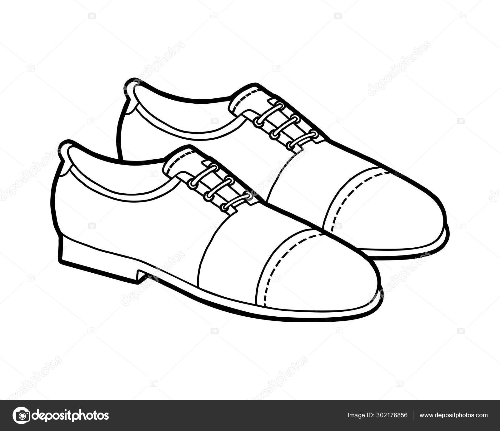 Coloring book, cartoon shoe collection. Lace-up men shoes Stock Vector Image by ©ksenya_savva #302176856 Coloring book, cartoon shoe collection. Lace-up men shoes Stock Vector Image by ©ksenya_savva #302176856