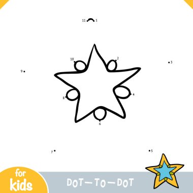 Numaralar oyunu, çocuklar için eğitim oyunu, yıldız