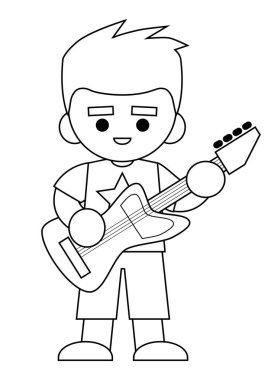 Çocuklar için boyama kitabı, Punk rock gitaristi