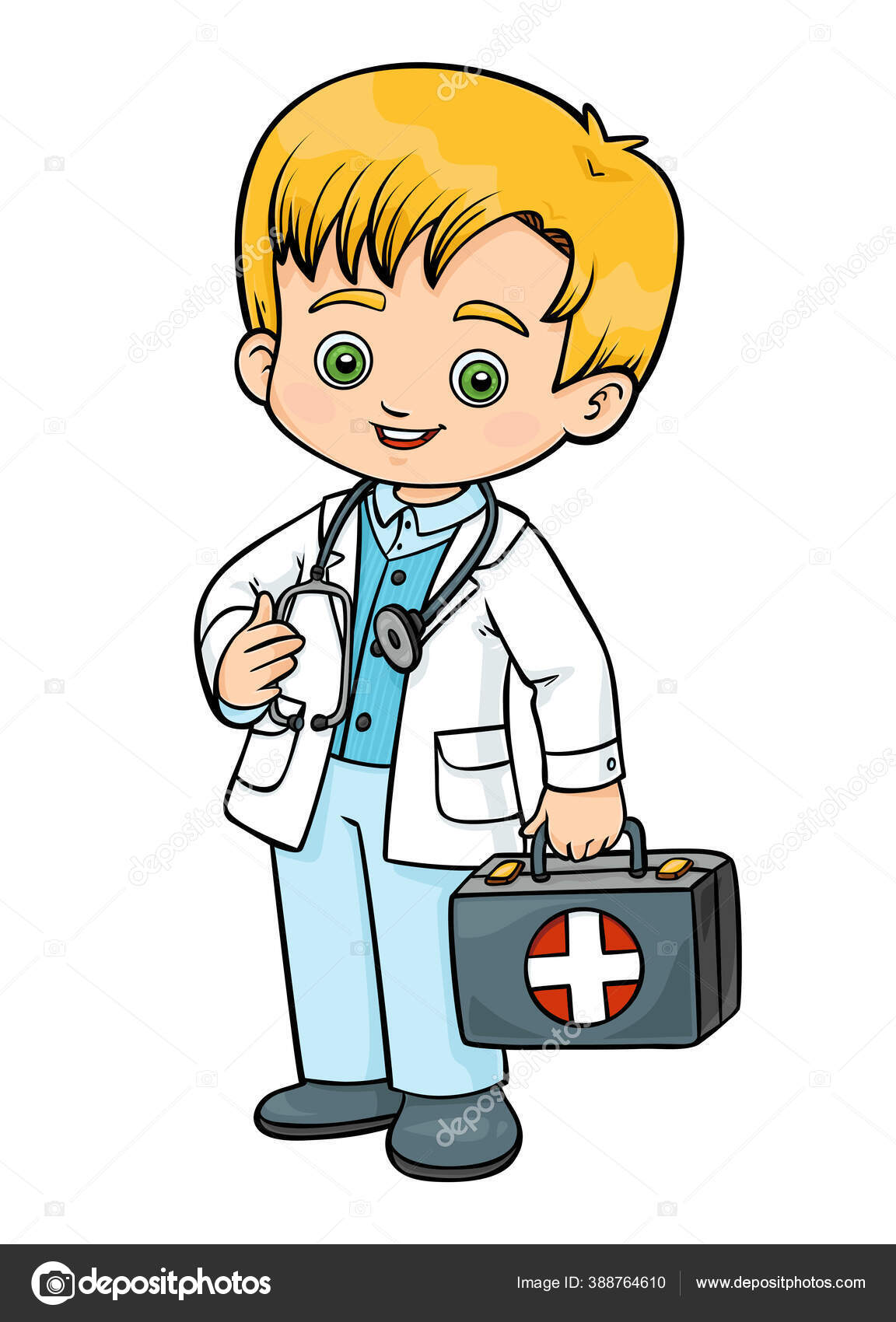 Cartoon Vector Illustration Children Emergency Doctor First Aid Bag Stock  Vector Image by ©ksenya_savva #388764610