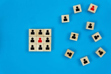 İş ekibi lideri konsepti. 