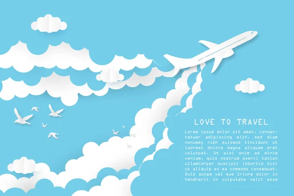 Creative illustration love to travel concept.