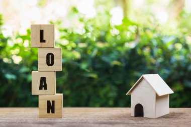 Tasarruf para, ev kredisi, ipotek, fut için bir gayrimenkul yatırım