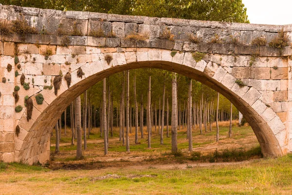 Puente Fuentiduena Segovia España — Foto de Stock