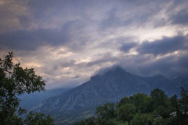 İspanya 'daki asturias Dağları manzarası