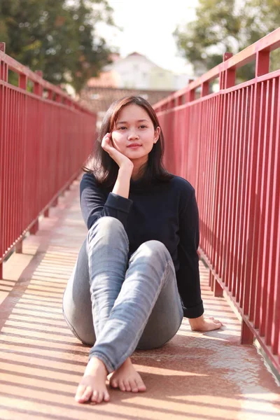 Portrait Beautiful Young Woman — Stock Photo, Image