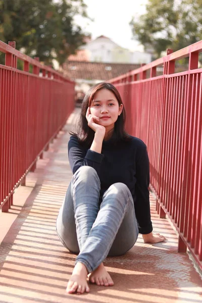 Portrait Beautiful Young Woman — Stock Photo, Image