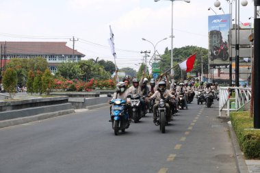 23 Eylül 2019, Gejayan, Endonezya: Gejayan Çağrısı (Endonezyaca: Gejayan Memanggil) barış gösterisine Yogyakarta 'daki çeşitli kampüslerden öğrenciler katıldı..