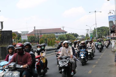 23 Eylül 2019, Gejayan, Endonezya: Gejayan Çağrısı (Endonezyaca: Gejayan Memanggil) barış gösterisine Yogyakarta 'daki çeşitli kampüslerden öğrenciler katıldı..