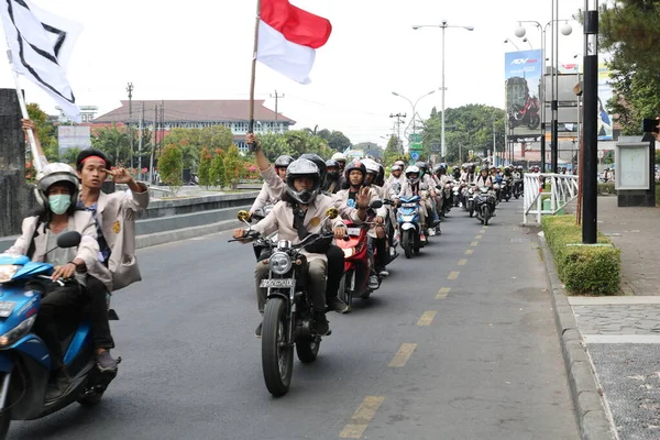 Septiembre 2019 Gejayan Indonesia Manifestación Paz Gejayan Calling Indonesio Gejayan — Foto de Stock