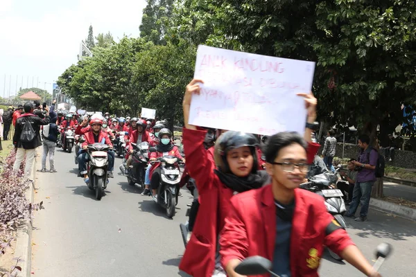 Septiembre 2019 Gejayan Indonesia Manifestación Paz Gejayan Calling Indonesio Gejayan — Foto de Stock