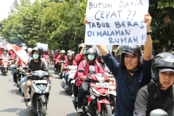 September 2019 Gejayan Indonesien Fredsdemonstrationen Gejayan Calling Indonesian Gejayan Memanggil — Stockfoto