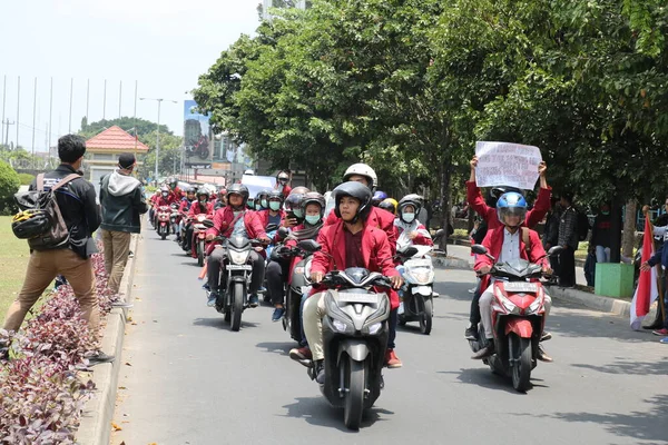 September 2019 Gejayan Indonesien Fredsdemonstrationen Gejayan Calling Indonesian Gejayan Memanggil — Stockfoto