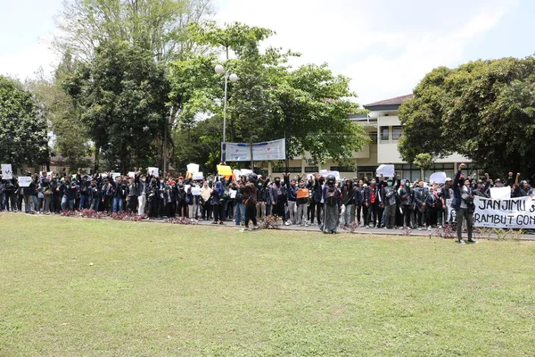 Setembro 2019 Gejayan Indonésia Manifestação Paz Gejayan Calling Indonésio Gejayan — Fotografia de Stock