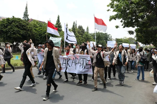 September 2019 Gejayan Indonesien Der Friedensdemonstration Gejayan Calling Indonesisch Gejayan — Stockfoto