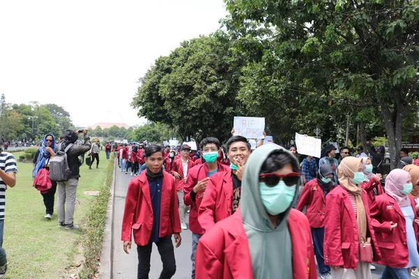 Settembre 2019 Gejayan Indonesia Manifestazione Pace Gejayan Calling Indonesiano Gejayan — Foto Stock