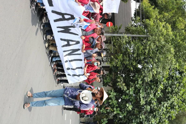 2019年9月23日 印度尼西亚 Gejayan Gejayan Calling 印尼语 Gejayan Memanggil 和平示威有来自日惹不同校园的学生参加 — 图库照片