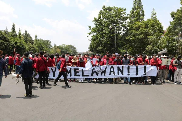 Septiembre 2019 Gejayan Indonesia Manifestación Paz Gejayan Calling Indonesio Gejayan — Foto de Stock