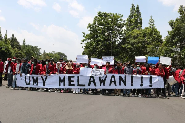 September 2019 Gejayan Indonesien Der Friedensdemonstration Gejayan Calling Indonesisch Gejayan — Stockfoto