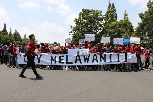 September 2019 Gejayan Indonesien Der Friedensdemonstration Gejayan Calling Indonesisch Gejayan — Stockfoto