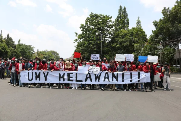 September 2019 Gejayan Indonesien Der Friedensdemonstration Gejayan Calling Indonesisch Gejayan — Stockfoto
