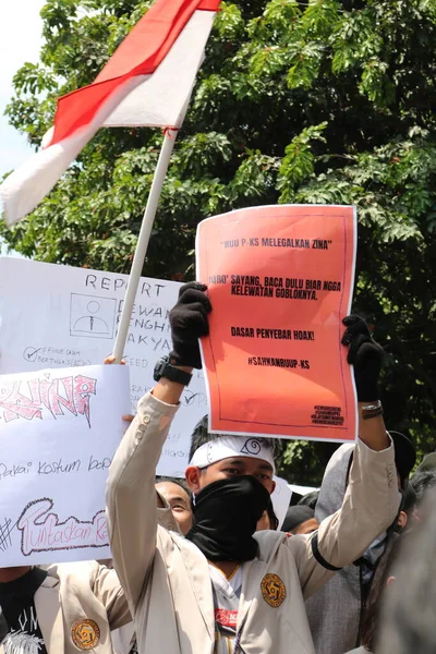 Settembre 2019 Gejayan Indonesia Manifestazione Pace Gejayan Calling Indonesiano Gejayan — Foto Stock