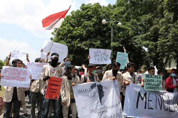 Setembro 2019 Gejayan Indonésia Manifestação Paz Gejayan Calling Indonésio Gejayan — Fotografia de Stock