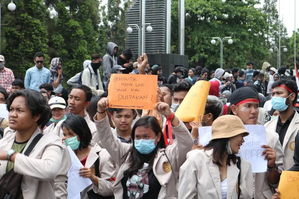 September 2019 Gejayan Indonesien Fredsdemonstrationen Gejayan Calling Indonesian Gejayan Memanggil — Stockfoto