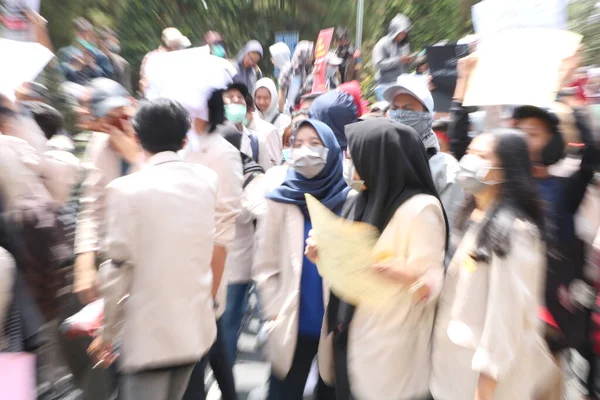 Septiembre 2019 Gejayan Indonesia Manifestación Paz Gejayan Calling Indonesio Gejayan — Foto de Stock