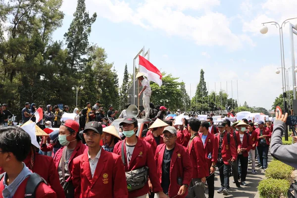 Septiembre 2019 Gejayan Indonesia Manifestación Paz Gejayan Calling Indonesio Gejayan —  Fotos de Stock