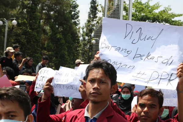 Settembre 2019 Gejayan Indonesia Manifestazione Pace Gejayan Calling Indonesiano Gejayan — Foto Stock