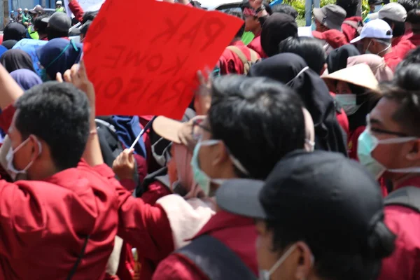 2019年9月23日 印度尼西亚 Gejayan Gejayan Calling 印尼语 Gejayan Memanggil 和平示威有来自日惹不同校园的学生参加 — 图库照片