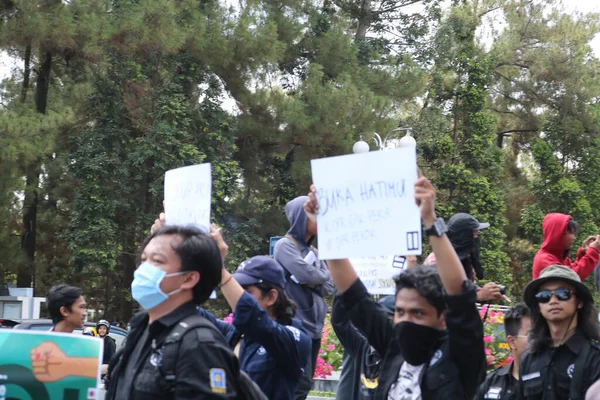 Settembre 2019 Gejayan Indonesia Manifestazione Pace Gejayan Calling Indonesiano Gejayan — Foto Stock