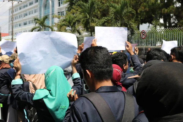 Settembre 2019 Gejayan Indonesia Manifestazione Pace Gejayan Calling Indonesiano Gejayan — Foto Stock