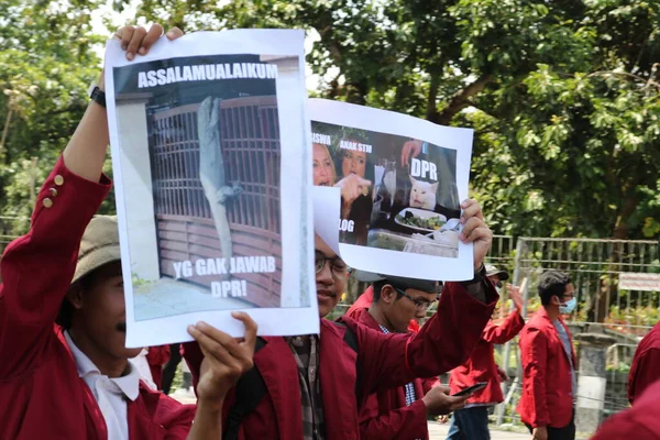 Settembre 2019 Gejayan Indonesia Manifestazione Pace Gejayan Calling Indonesiano Gejayan — Foto Stock