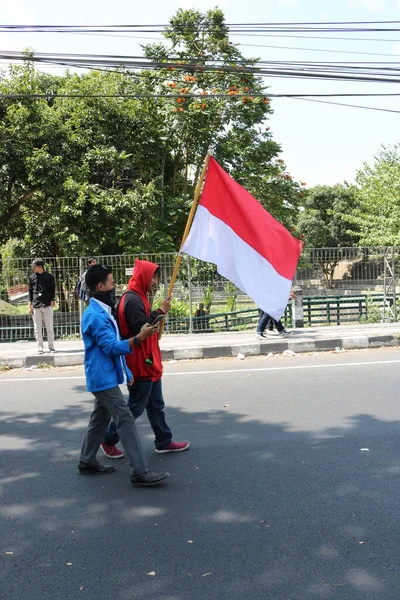 Septiembre 2019 Gejayan Indonesia Manifestación Paz Gejayan Calling Indonesio Gejayan —  Fotos de Stock