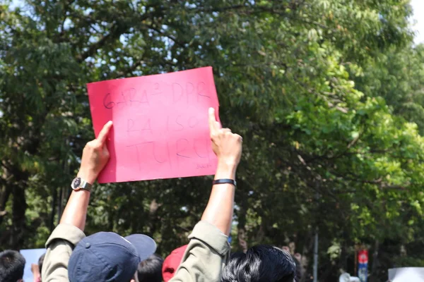 September 2019 Gejayan Indonesien Der Friedensdemonstration Gejayan Calling Indonesisch Gejayan — Stockfoto