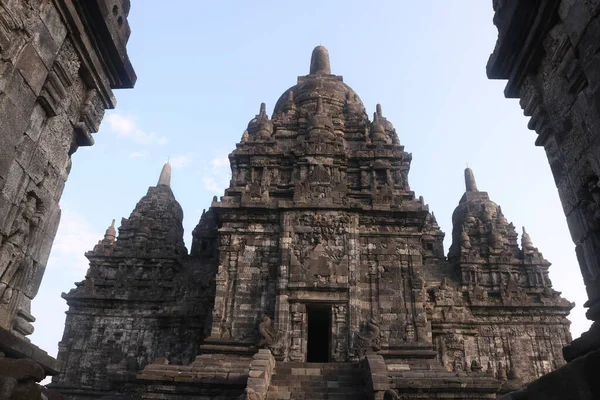 Sewu Templo Budista Mahayana Del Siglo Viii Situado 800 Metros — Foto de Stock