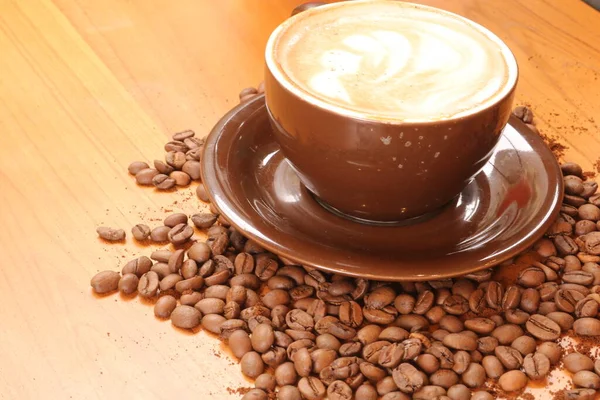 Coffe Latte Eftermiddagen — Stockfoto