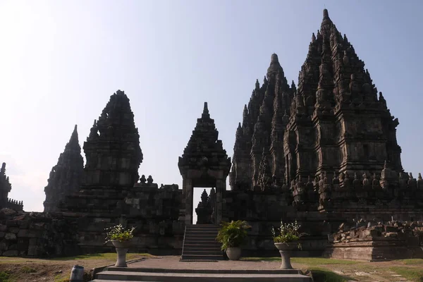 Prambanan Eller Rara Jonggrang Talet Hinduiska Tempel Förening Special Region — Stockfoto
