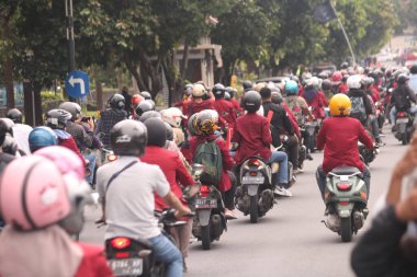 09 Mart 2020, Sleman, Endonezya: Gejayan Çağrı Hareketi (Endonezyaca: Gejayan Memanggil) Yogyakarta 'daki çeşitli kampüslerden öğrenciler tarafından organize edildi..