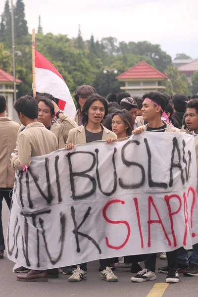 Mart 2020 Sleman Endonezya Gejayan Çağrı Hareketi Endonezyaca Gejayan Memanggil — Stok fotoğraf