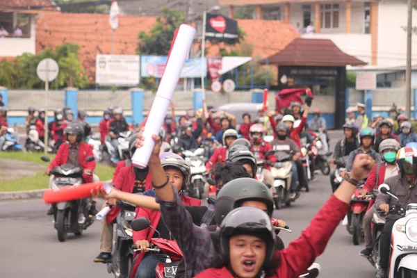 Marzo 2020 Sleman Indonesia Movimiento Gejayan Calling Indonesio Gejayan Memanggil — Foto de Stock