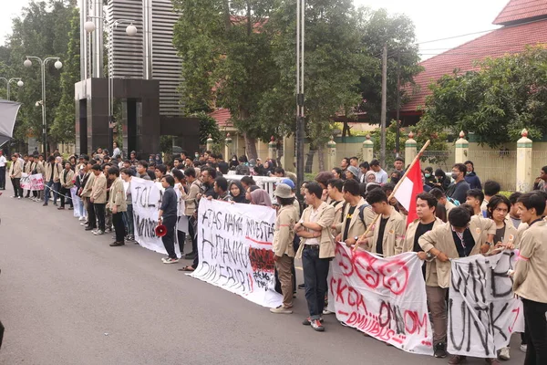 March 2020 Sleman Indonesia Gejayan Calling Movement Indonesian Gejayan Memanggil — Stock Photo, Image