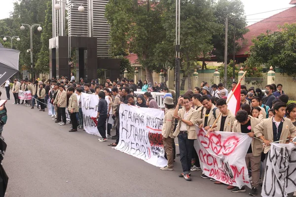 Március 2020 Sleman Indonesia Gejayan Calling Movement Indonéz Gejayan Memanggil — Stock Fotó