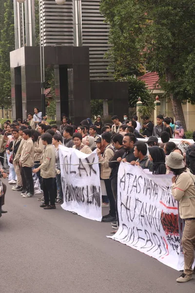 Március 2020 Sleman Indonesia Gejayan Calling Movement Indonéz Gejayan Memanggil — Stock Fotó