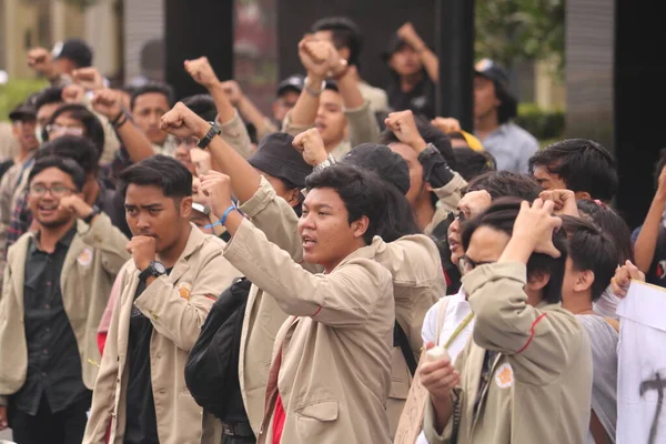 Marzec 2020 Sleman Indonezja Ruch Wołający Gejayan Indonezyjski Gejayan Memanggil — Zdjęcie stockowe