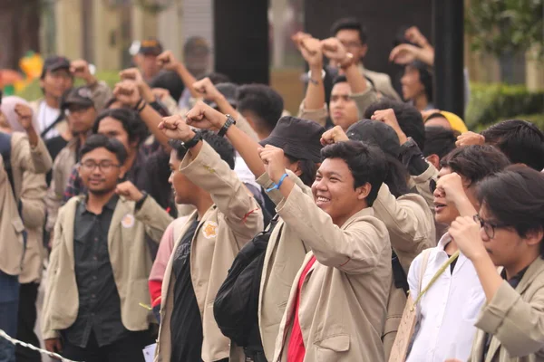 Marzec 2020 Sleman Indonezja Ruch Wołający Gejayan Indonezyjski Gejayan Memanggil — Zdjęcie stockowe