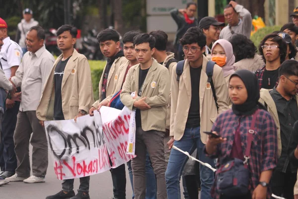 Március 2020 Sleman Indonesia Gejayan Calling Movement Indonéz Gejayan Memanggil — Stock Fotó
